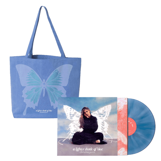 A Lighter Shade of Blue Vinyl + Butterfly Tote Bundle