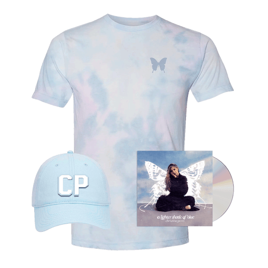 A Lighter Shade of Blue CD + Dad Cap + Tie Dye Tee Bundle